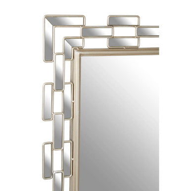 Champagne Bordered Wall Mirror