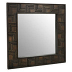 Mango Wood Square Wall Mirror