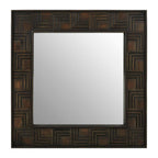 Mango Wood Square Wall Mirror