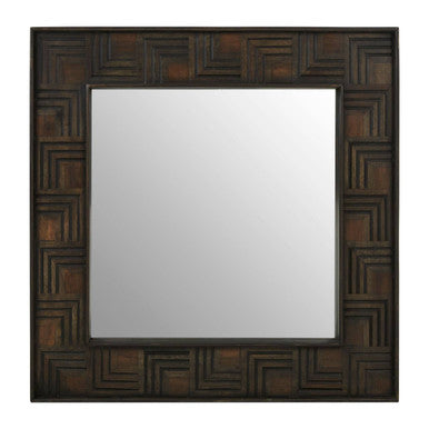 Mango Wood Square Wall Mirror