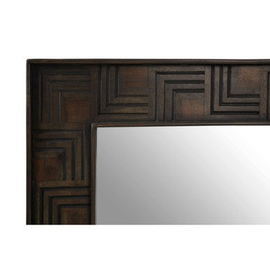 Mango Wood Square Wall Mirror