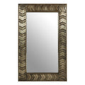 Textured Silver Wash Wall Mirror