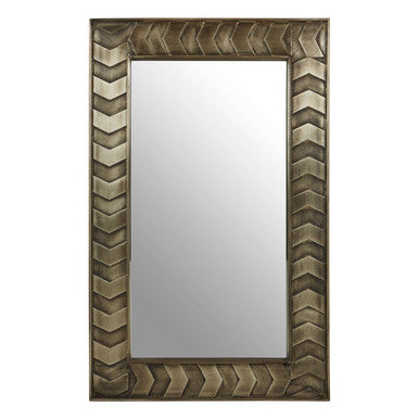 Textured Silver Wash Wall Mirror