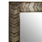 Textured Silver Wash Wall Mirror