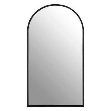 Black Frame Large Arch Wall Mirror