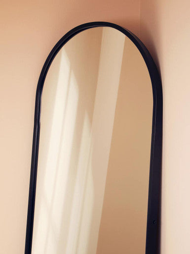 Black Frame Large Arch Wall Mirror