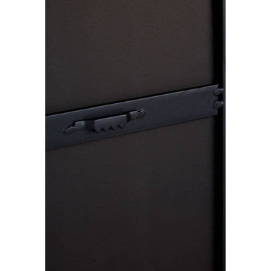 Black Frame Large Arch Wall Mirror