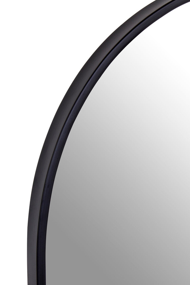 Black Frame Arch Wall Mirror