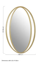 Double Ring Design Wall Mirror