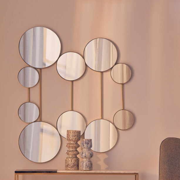 Wall Mirror with Gold Finish Frame