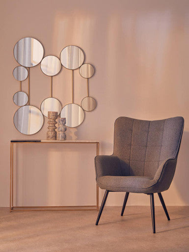 Wall Mirror with Gold Finish Frame