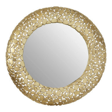 Pebble Effect Round Wall Mirror