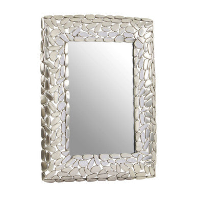 Silver Rectangular Wall Mirror