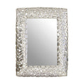 Silver Rectangular Wall Mirror