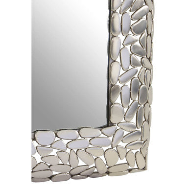 Silver Rectangular Wall Mirror