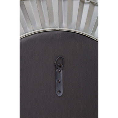 Silver and Clear Sunburst Wall Mirror