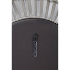 Silver and Clear Sunburst Wall Mirror