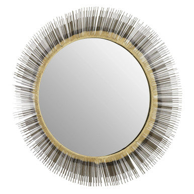 Brass Finish Wall Mirror