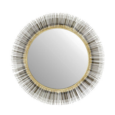 Brass Finish Wall Mirror