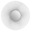 Silver Frame Large Round Wall Mirror
