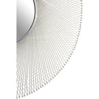 Silver Frame Large Round Wall Mirror