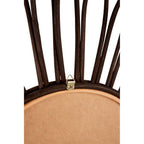 Rattan Black Circular Wall Mirror