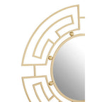 Round Gold Metallic Wall Mirror