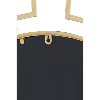 Round Gold Metallic Wall Mirror