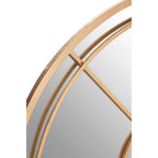 Gold Finish Round Wall Mirror