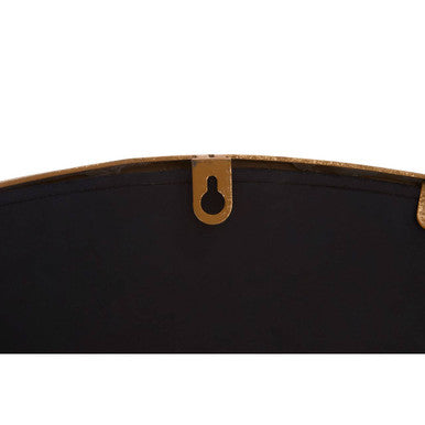 Gold Finish Round Wall Mirror