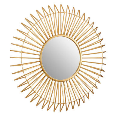 Round Gold Wall Mirror