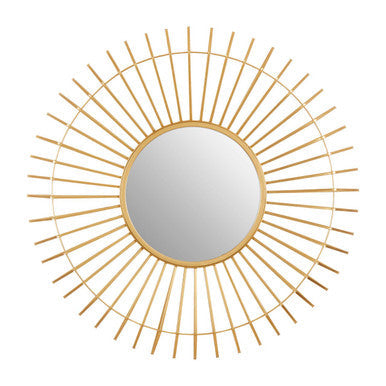 Round Gold Wall Mirror