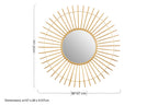 Round Gold Wall Mirror