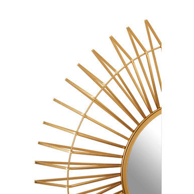 Round Gold Wall Mirror