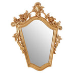 Gold Finish Tapered Wall Mirror