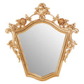Gold Finish Tapered Wall Mirror