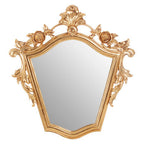 Gold Finish Tapered Wall Mirror