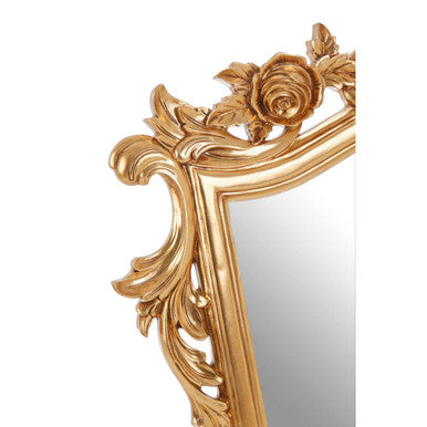 Gold Finish Tapered Wall Mirror