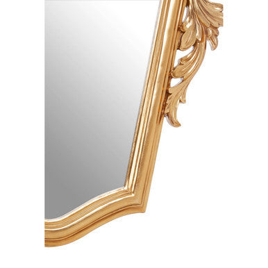 Gold Finish Tapered Wall Mirror