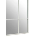 Matt White Window Pane Wall Mirror