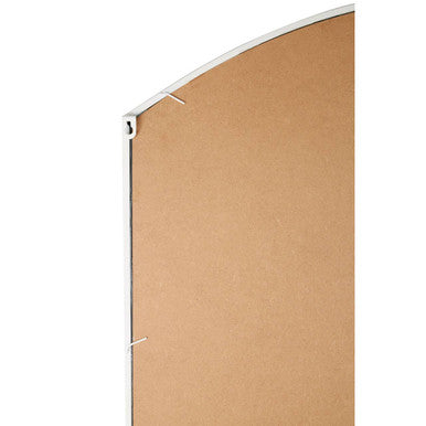 Matt White Window Pane Wall Mirror