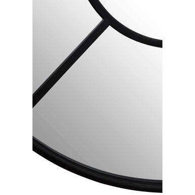 Round Window Pane Wall Mirror