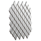 Grey and Clear Triangle Wall Mirror