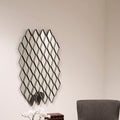 Grey and Clear Triangle Wall Mirror