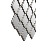 Grey and Clear Triangle Wall Mirror