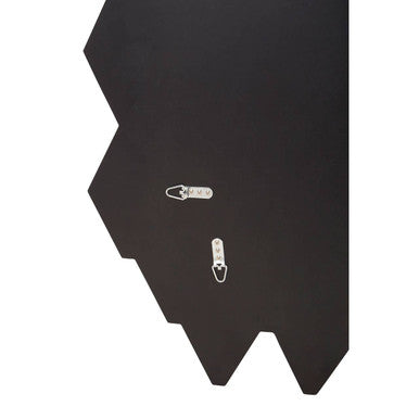 Grey and Clear Triangle Wall Mirror