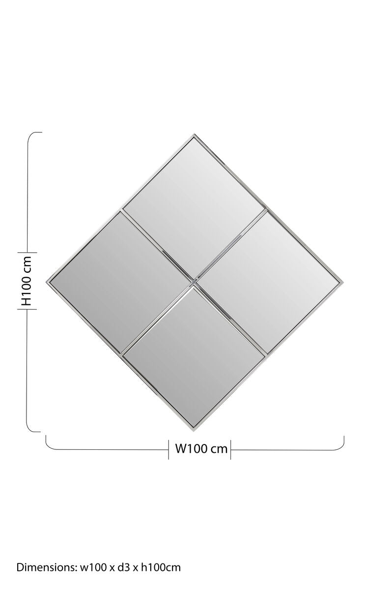 Diamond Frame Wall Mirror