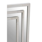 Sleek Rectangular Silver Wall Mirror