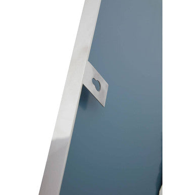 Sleek Rectangular Silver Wall Mirror