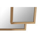 Gold Frame Triple Panel Wall Mirror